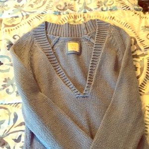 Comfy, hip sweater. Periwinkle blue!